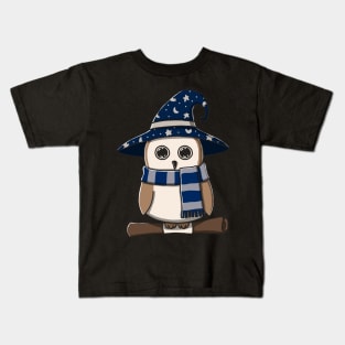 Brown Owl In Witch Costume Kids T-Shirt